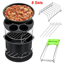 Load image into Gallery viewer, High Quality Air Fryer Accessories 7 Inch for Gowise Phillips Cozyna and Secura, Set of 8, Fit all Airfryer 3.7 4.2 5.3 5.8QT

